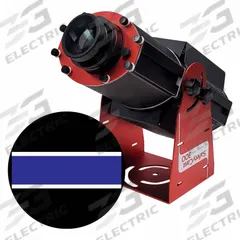 LASERGLOW TECHNOLOGIES Fixed Image Projector: Projector, Lens and Image Template, Blue/White, 300 W (MPN HSV3H139X). Key specifications — Brand: LASERGLOW TECHNOLOGIES; Includes: Mounting Brackets; Laser Color: White; Watts: 300 W; Legend/Background Color: Blue Path with White Border; Manufacturer Part Number: HSV3H139X; Product Type: Projector, Lens and Image Template.