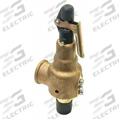 KUNKLE VALVE Safety Relief Valve: MNPT x FNPT, 1 in x 1 1/4 in, 264 psi Max. Op Pressure, Bronze (MPN 6010FEM01AAM0060). Key specifications — Brand: KUNKLE VALVE.