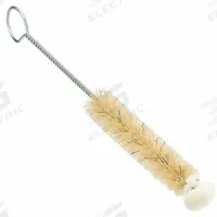 Test Tube Brush: 6 1/4 in Overall Lg, Nylon, Natural, 3 1/4 in Brush Head Lg, 1/2 in Bristle Lg (MPN 06134). Key specifications — Brand: TANIS; Non-Sparking: No; Bristle Color: Natural; Bristle Material: Nylon.