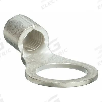 GRAINGER Ring Terminal: Bare, 3/8 in Stud Size, 8 AWG to 8 AWG Wire Sizes - Non-Insulated Ring Terminals