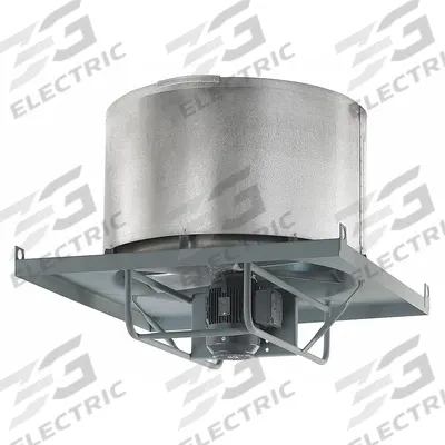 AMERICRAFT FAN Axial Upblast Roof Exhaust Fan: Direct Drive, 42 in Blade, 28,970 cfm, TEFC - Flammable Vapor Direct-Drive Fans