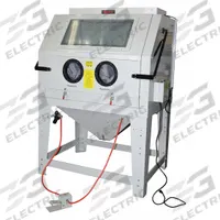 ALLSOURCE Abrasive Blast Cabinet: Siphon Feed, 44 in W x 34 in D Work Area, 20 cfm (MPN 41800). Key specifications — attr952399: ALLSOURCE; attr978098: Nozzle; attr978092: Top Door; attr978085: 20 cfm @ 80 psi.