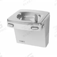 OASIS Drinking Fountain: On-Wall, 18 7/8 in Ht, Front Push Button/Side Push Button, 8 gph @ 50°F (MPN PG8AC GST). Key specifications — Housing Color: Gray; Brand: OASIS; Housing Material: Stainless Steel; Housing Finish: Powder Coated; Chilling Capacity: 8 gph @ 50°F.