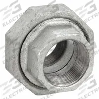 APPROVED VENDOR Metal Pipe Straight: Union, 1 1/2 in x 1 1/2 in, Malleable Iron (MPN 1LBT5)