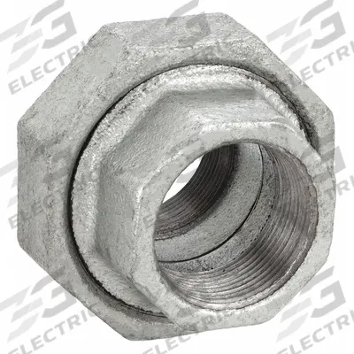 APPROVED VENDOR Metal Pipe Straight: Union, 1 1/2 in x 1 1/2 in, Malleable Iron (MPN 1LBT5) - Medium-Pressure Threaded Pipe Fittings