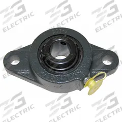 SEALMASTER 2 Bolt Flange Bearing: Radial Ball, 2 3/16 in Bore, Cast Iron, Set Screws, 8 13/16 in Lg (MPN SFT-35). Key specifications — Bore Type: Cylindrical; Brand: SEALMASTER; Lubricant Material: NLGI #2 Equivalent; Mounting Bolt Size: 9/16 in; System of Measurement: Inch.