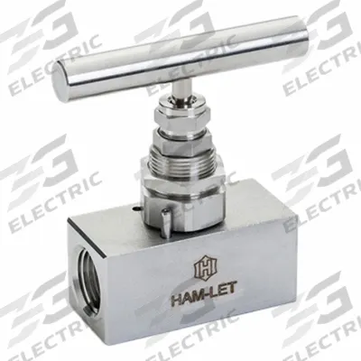 HAM-LET Plumbing Needle Valves: Inline Valve Body, 316 Stainless Steel, Screw-In Bonnet - Stainless Steel Straight-Body Needle Valves