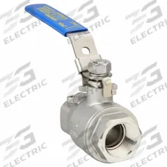APPROVED VENDOR Manual Two-Way Ball Valve: 1 in, 316 Stainless Steel, Straight Valve Body, Two-Piece (MPN G-SSV-100). Key specifications — Brand: APPROVED VENDOR; Handle: Locking Lever.