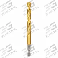 MILWAUKEE Hex Shank Drill Bit: 11/32", 135° Split Point, TiN-Coated HSS, Impact Rated (MPN 48-89-4619). Key specifications — attr1234973: Impact Rated; attr1234966: MILWAUKEE; attr1234978: 0.3438.