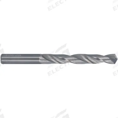 CLEVELAND Jobber Length Drill Bit: 3/16", 118° 4-Facet Point, Solid Carbide - Solid Carbide Jobber-Length Drill Bits for Horizontal Drilling