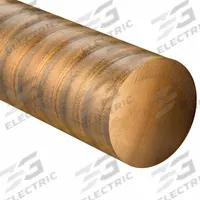 AMPCO 18 Rod: 2 3/4 in Outside Dia, 12 in Overall Lg, +0.053/+0.083, 38,000 psi Yield Strength, B90 (MPN 181-0275-012). Key specifications — Outside Diameter Tolerance: +0.053/+0.083; Rockwell Hardness: B90.
