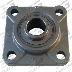 NTN 4 Bolt Flange Bearing: Radial Ball, 1 3/16 in Bore, SS, Set Screws, 4 1/4 in Lg, 1 37/64 in Wd (MPN SUCF206-19). Key specifications — Bore Type: Cylindrical; Brand: NTN; Lubricant Material: FDA/USDA-H1 Solid Grease; Mounting Bolt Size: 7/16 in; System of Measurement: Inch; Included Bearing Cap: None.