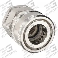 SNAP-TITE Hydraulic Quick Connect Hose Coupling: 1/2 in, 316 Stainless Steel, 53 lpm Max. Flow Rate (MPN SPHC8-8F). Key specifications — Thread Size: 1/2"-14; Seal Material: Nitrile; Brand: SNAP-TITE.