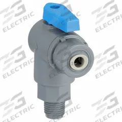 APPROVED VENDOR Manual Two-Way Ball Valve: 1/4 in, PVC, Angle, MNPT x Push, Full Port Ball Port (MPN 6575490). Key specifications — Brand: APPROVED VENDOR.
