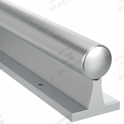 PBC LINEAR Pre-Drilled Linear Shaft Assembly: 1/2 in Shaft Dia, 6 in Lg, Ceramic Coated - Linear Support Rail & Shaft Assemblies