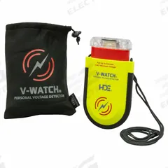 GREENLEE Wearable High Voltage Detectors: 2,400 V, 50 Hz/60 Hz, CAT II, Audible/Light, No Display (MPN VWS-20). Key specifications — CAT Safety Rating: CAT II; Brand: GREENLEE; Product Type: Wearable High Voltage Detectors; Manufacturer Part Number: VWS-20; Includes: Carrying Bag.