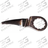 FEIN Oscillating Scraper Blade: 5/8 in Blade Wd, 3 1/8 in Blade Lg, Hooked, Steel, 2 Pieces, 2 PK (MPN 63903072017). Key specifications — attr1097478: Steel; attr1097483: Hooked; attr1097499: FEIN.