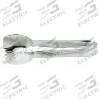 CARLISLE Salad Tongs: 6 in Overall Lg, Silver, Stainless Steel, Silver, Stainless Steel (MPN 604609GR). Key specifications — Dishwasher Safe: No; Brand: CARLISLE; NSF Certified: No; Handle Material: Stainless Steel; Blade Material: Stainless Steel.