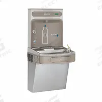 ELKAY Drinking Fountain with Bottle Filler: On-Wall, 8 gph @ 50°F, Stainless Steel, Silver (MPN EZS8WSSK). Key specifications — Brand: ELKAY; Housing Material: Stainless Steel; Housing Finish: Plain; Chilling Capacity: 8 gph @ 50°F; Housing Color: Silver.