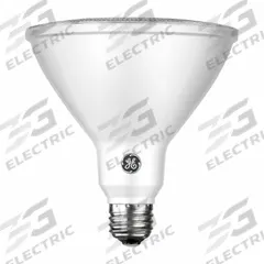 GE LAMPS Compact LED Bulb: LED, PAR38, Medium Screw (E26), 12 W Watt, 2700K, 1,050 lm Light Output (MPN LED12DP38ROW927/25). Key specifications — Bulb Finish: Clear; Color Temperature: 2700K; Shatter-Resistant: No; Brand: GE LAMPS; Voltage: 120V AC; Bulb Shape: PAR38.
