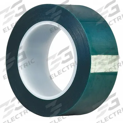 3M Film Tape: 1 in Wd, 72 yd Lg, 3.2 mil Thick, Polyester Film, Silicone - High-Temperature Film Masking Tape