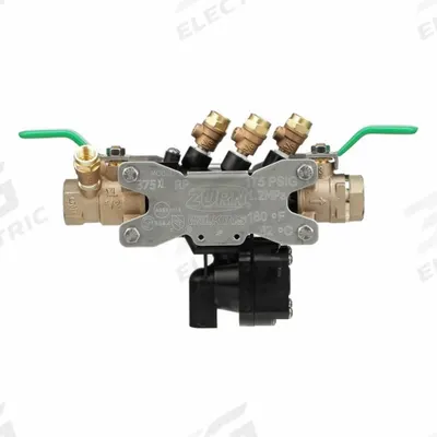WILKINS Pressure Principle Backflow Preventer: 375, Std Configuration, Nylon, 1/2 in Pipe Size - Zurn RPZ Backflow Preventers