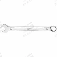 MILWAUKEE Combination Wrench: Steel, Chrome, 29 mm Head Size, 15 3/8 in Overall Lg, Std (MPN 45-96-9529). Key specifications — attr309539: 29 mm; attr309567: Yes; attr324930: MILWAUKEE.