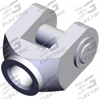 SMC Knuckle Joint: Fits 80 mm Bore Dia, M22 x 1.5 Thread Size, Y-G08 - Clevis Mounting Hardware