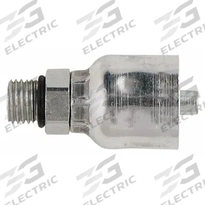 PARKER Hydraulic Crimp Fitting: Steel x Steel, Straight, -8 For Hose Dash Size - Parker Crimp Hydraulic Hose Fittings with SAE Connection