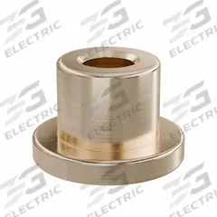 Flanged Sleeve Bearing: Bronze, SAE 841, 3 mm Bore, 6 mm OD, 6 mm Lg, -35°F to 300°F, 10 PK (MPN FFM0306-06B). Key specifications — System of Measurement: Metric; Material Grade: SAE 841; Flange Type: Flanged; Brand: OILITE.