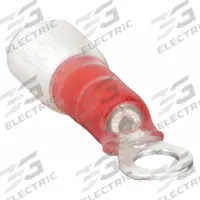 VELVAC Ring Terminal: Red, Nylon Insulation, #10 Stud Size, 22 AWG to 18 AWG Wire Sizes, 600 V (MPN 30114). Key specifications — attr1308027: VELVAC.