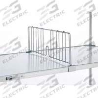 METRO Shelf Divider: 24 in x 2 1/8 in x 8 in, Stainless Steel (MPN DD24FS). Key specifications — Material: Stainless Steel; Color: Silver; Finish: Stainless Steel; Brand: METRO; Ledge Size: 24 in.