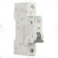 SIEMENS IEC Miniature Circuit Breaker: 4 A Amps, 60V DC, 14kA at 240V AC, Screw Clamp, 5SJ4, 240V AC (MPN 5SJ41047HG40). Key specifications — Brand: SIEMENS; DC Voltage Rating: 60V DC; Max. AIR Rating: 14kA at 240V AC; Terminal Connection: Screw Clamp; AC Voltage Rating: 240V AC.