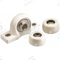 NTN Pillow Block Bearing: 1 in Bore, Polymer, Set Screws, 1 27/64 in Shaft Ht, 5.5 in Overall Lg (MPN SUCPPL205-16C0FG1). Key specifications — Brand: NTN; Mounting Bolt Size: 3/8 in; Standards: NSF H1; System of Measurement: Inch.