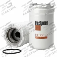 FLEETGUARD Automotive Hydraulic Filter: Hydraulic Fluid, Spin-On, 3 7/16 in Outside Dia, Cellulose (MPN HF35519). Key specifications — Media Material: Cellulose; Brand: FLEETGUARD; Compatible Fluid Type: Hydraulic Fluid; Compatible Vehicle Make: Blue Bird.