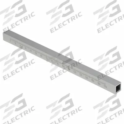 OTTO GANTER Square Tube: 200 mm Lg With Scale - Sensor & Conveyor Rail Mounting Kit Components