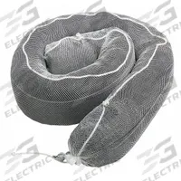 PIG Sorbent Boom: 8 in Dia, 20 ft Lg, 24 gal, Ring, Black/White, 2 PK (MPN BOM415). Key specifications — Color: Black; Filler Material: Polypropylene; Outside Skin Material: Polypropylene; Brand: PIG.