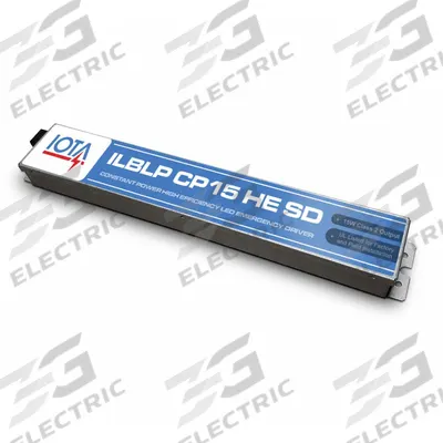 IOTA ENGINEERING Emergency Driver: 15 W Max. Bulb Watts, 120 to 277V AC - Reduced-Profile Emergency LED Drivers