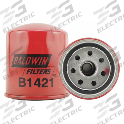BALDWIN FILTERS Oil Filter: B1421, M20-1.50 Thread Size, 3 7/16 in Overall Ht - Spin-On Oil Filters