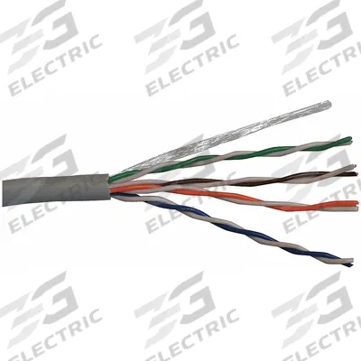 CAROL Category Cable: 100 ft Cable Lg, 24 AWG, Plenum, Blue, PVC, Std, CP5.30.07 - Category 5e Cable