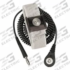 DESCO Magnetic Snap Wrist Strap: Elastic, Gray, Black, 1 Strap Conductors, 6 ft Cord Lg - Max, 09184. Key specifications — Brand: DESCO; Includes: Coil Cord; Cord Color: Black; Strap Color: Gray; Cord Shape: Coiled.