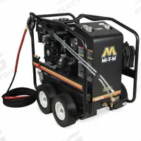 MI-T-M Gas-Powered Pressure Washer: Heavy Duty, Cart, 3,500 psi, 3.3 gpm, Usable Per Week 20 hr (MPN GH-3504-0EGM). Key specifications — attr1034375: No. 1/No. 2 Fuel Oil; attr1034381: Mi-T-M; attr1037666: MI-T-M.