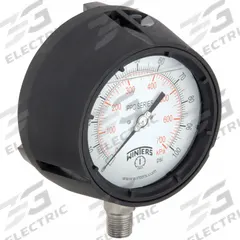 WINTERS Process Pressure Gauge: 0 psi to 100 psi, White, 4 1/2 in Dial, 1/2 in NPT Male, Bottom, PPC (MPN PPC5064G-SG45). Key specifications — Brand: WINTERS; Pointer Color: Black; Accuracy: ±0.5%; Dial Color: White; Gauge Wetted Parts: Stainless Steel; Case Material: Phenolic; Vibration Resistance Properties: Liquid-Filled; Pressure Range: 0 psi to 100 psi.
