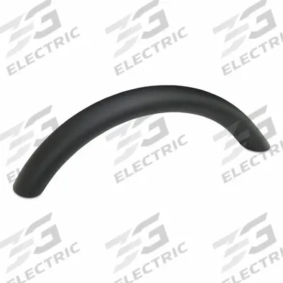 JW WINCO Pull Handle: Threaded Holes, Aluminum, Black - Load-Rated Arched Pull Handles