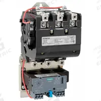 SIEMENS NEMA Magnetic Motor Starter: Non-Reversing, 3 Poles, NEMA Size 4, 135 A, 208V AC Coil (MPN 14JUH32AD). Key specifications — Brand: SIEMENS; Auxiliary Contact Form: 1NO; Coil Voltage: 208V AC; Phase: Three; Terminal Connection Type: Screw Terminals; Auxiliary Contacts Included: 1NO; Signaling Features: Pilot Light; Thermal Units Required: None (Not Applicable to Electronic Overloads).