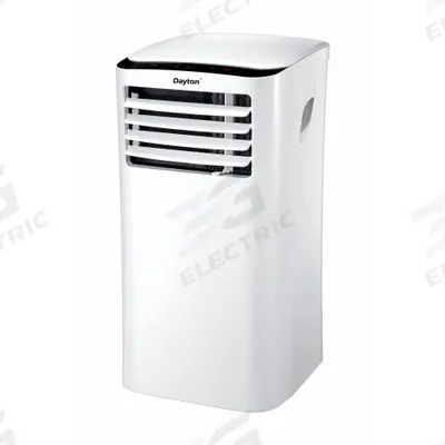 Dayton Portable Air Conditioner: 100 sq ft – 150 sq ft, 9,000 BtuH, 115V AC - Light-Duty Portable ACs for Cooling Only