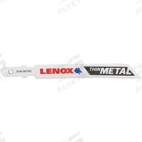 LENOX Jigsaw Blade: 24, 3 5/8 in Blade Lg, Bi-Metal, Bi-Metal, T Shank, Ferrous Metals/Steel, 3 PK (MPN 1991601). Key specifications — attr1097716: Thin Metal; attr1097715: Bi-Metal; attr1097719: 24; attr1097721: Bi-Metal; attr1097728: LENOX.