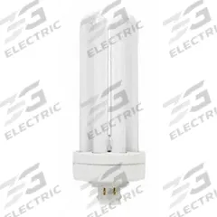 GE LAMPS Compact Fluorescent Bulb: 4-Pin (GX24q-3), T4, Fluorescent, 3000K, 2,400 lm Light Output (MPN F32TBX/830/A/ECO). Key specifications — Brand: GE LAMPS; Bulb Designation: F32TBX/830/A/ECO; Dimmable: Yes; Color Temperature: 3000K.