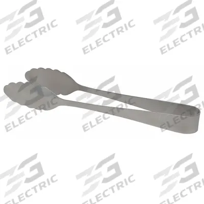 CARLISLE Serving Tongs: 10 1/2 in Overall Lg, Silver, 1 Piece, Stainless Steel