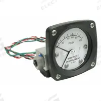 MIDWEST INSTRUMENT Differential Pressure Gauge & Switch: Back, 1/4 in NPT Female, 120, 2 1/2 in Dial (MPN 120AA-00-O-AA-100P). Key specifications — Sensor Type: Piston; Series: 120; Housing Material: Aluminum; Certificate of Calibration: Not Included; Gauge Accuracy: ±3-2-3%.